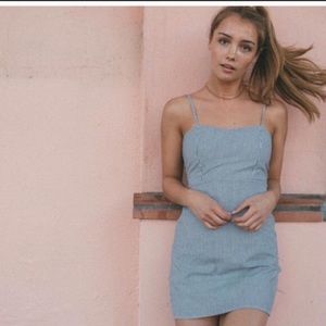 Brandy Melville: blue and white striped dress